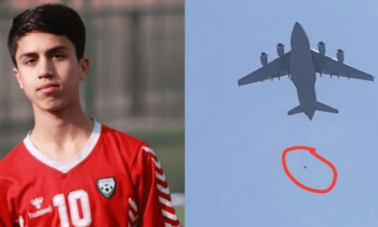 Afghan Footballer among 2 falling individuals from United States military aircraft