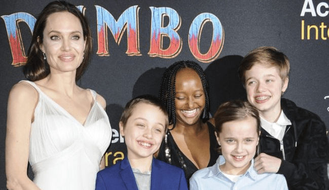 Angelina Jolie Takes The Kids Along