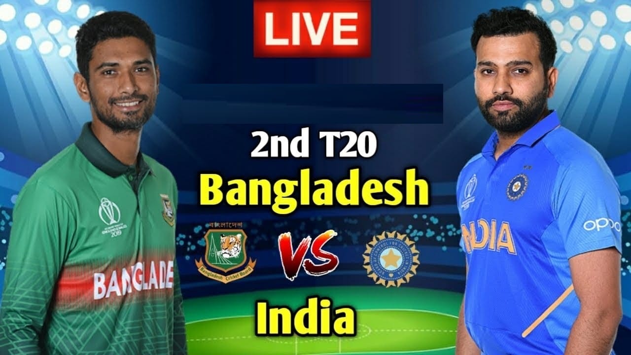 Bangladesh vs India 2nd T20I Live Streaming