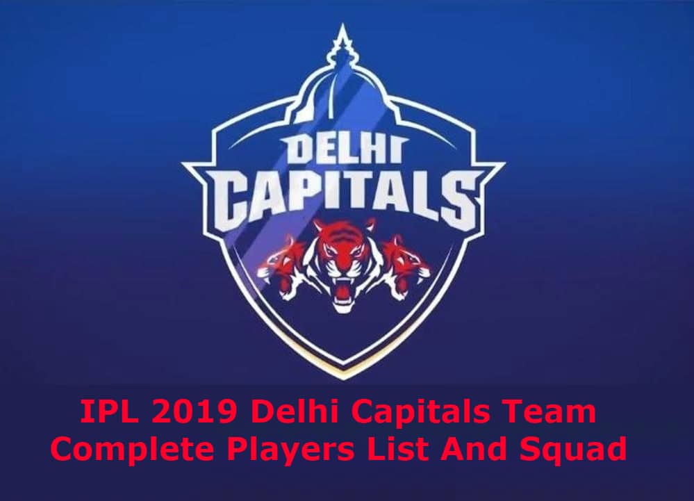 Delhi Capitals Team 2019
