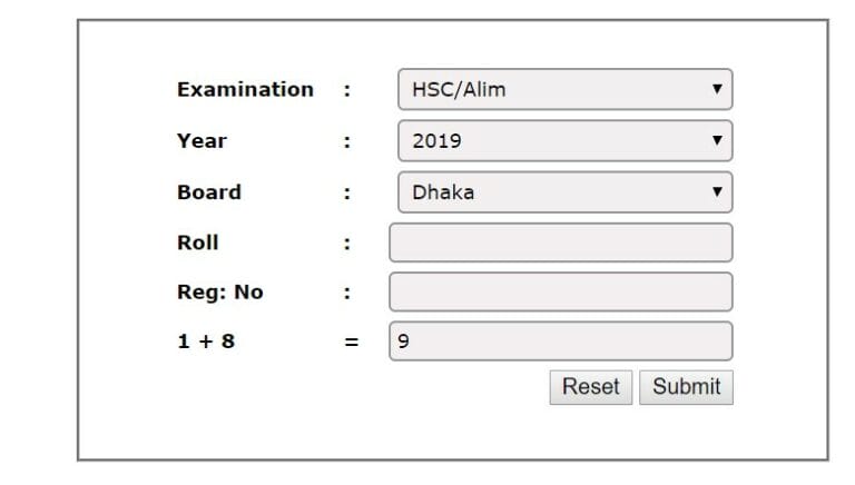 Dhaka Board HSC Result 2019 Check Online