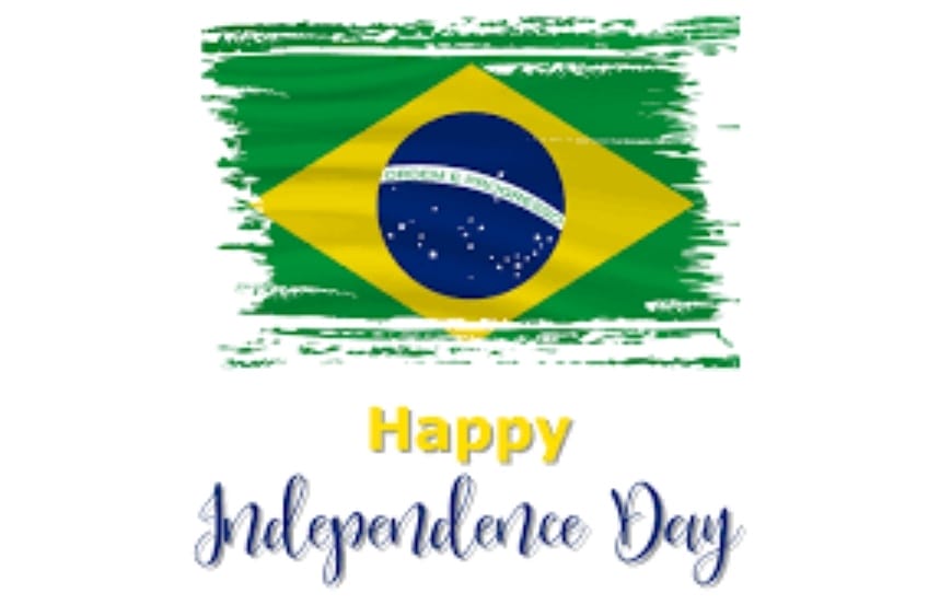 Happy Independence Day of Brazil Flag