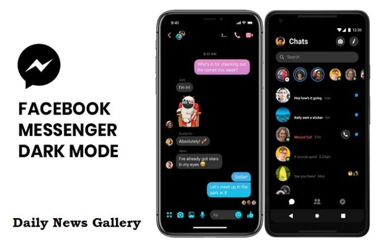 How to enable Facebook Messenger Dark Mode?