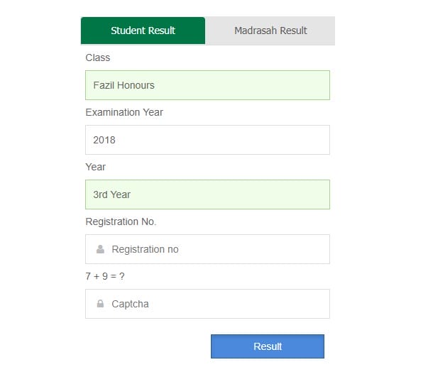 IU Fazil 3rd year Result 2019