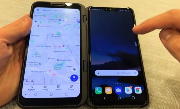 LG shows Dual Screen attachment 5G smartphone V50ThinQ