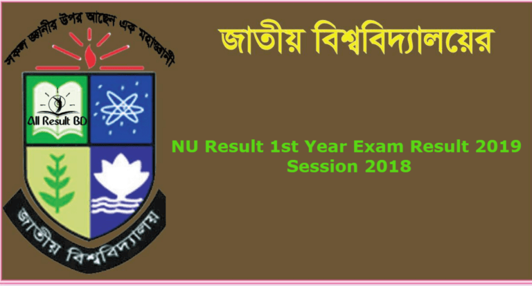 NU Result 1st Year Exam Result 2019 Session 2018 [Update]