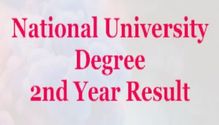 National University NU Degree 2nd Year Result nu.ac .bd