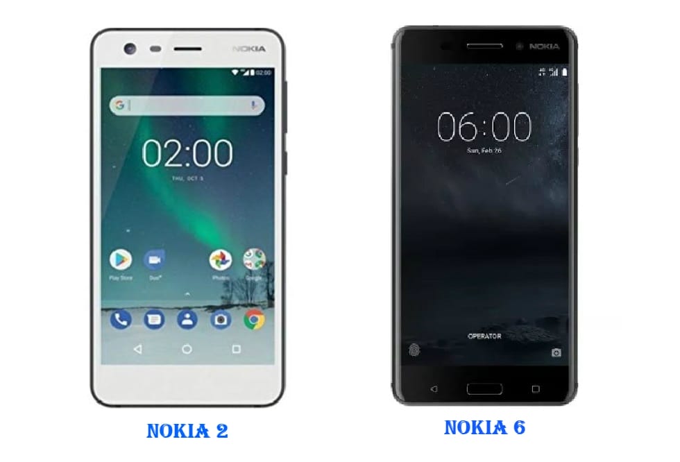 Nokia 2 Nokia 6