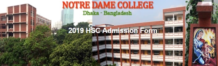 Notre Dame College HSC Admission Circular 2019
