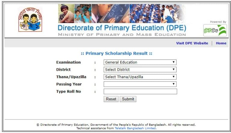 Primary Scholarship Result 2019 has Published: Check Online www.dpe.gov.bd