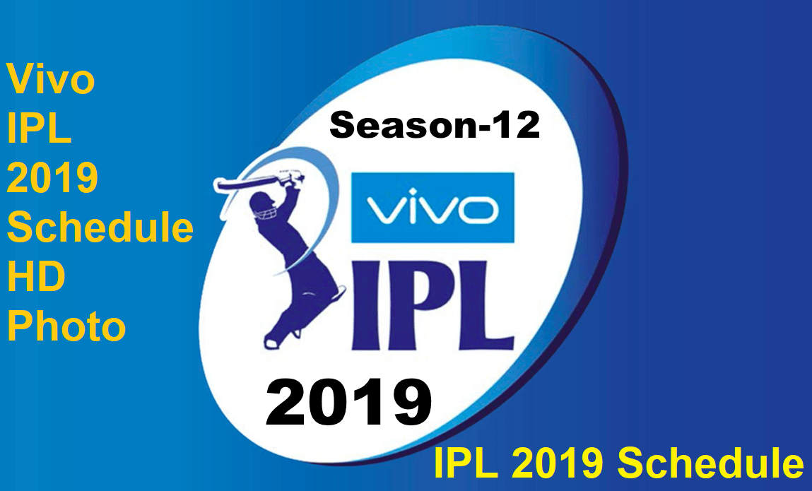 Vivo IPL 2019 Schedule