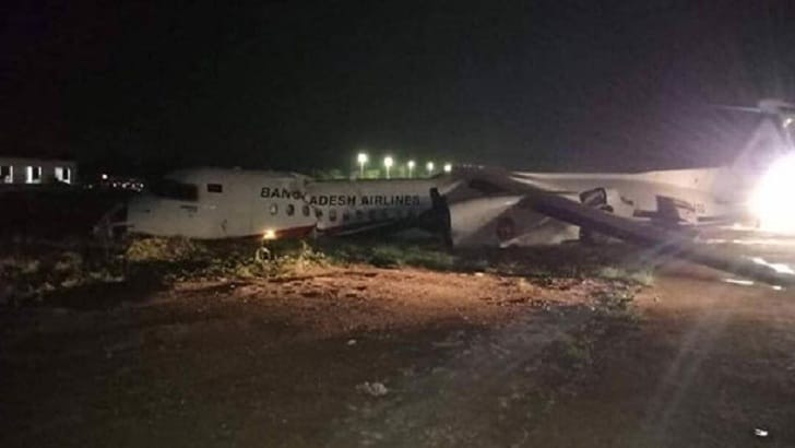 Bangladesh Biman BG-060 broke into 3 parts