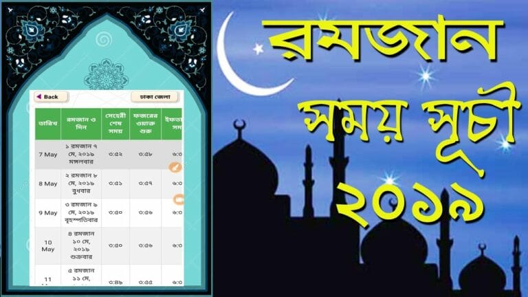 Tomorrow is the first fasting day of Ramadan see sehari and iftar time in Bangladesh