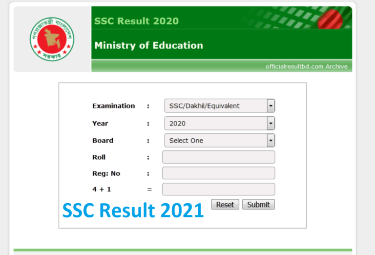 SSC result published on 30 december 2021