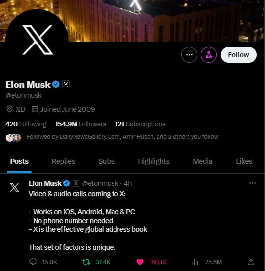 Elon Musk X