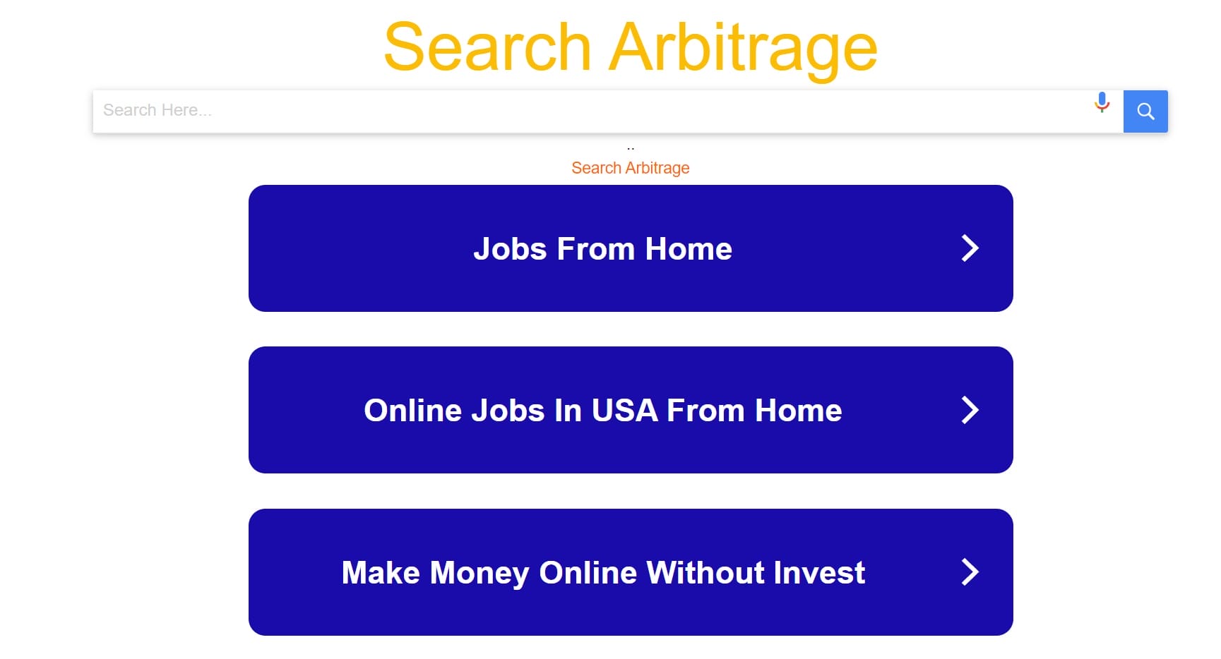 What Is Search Arbitrage
