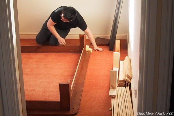 disassemble a bed frame