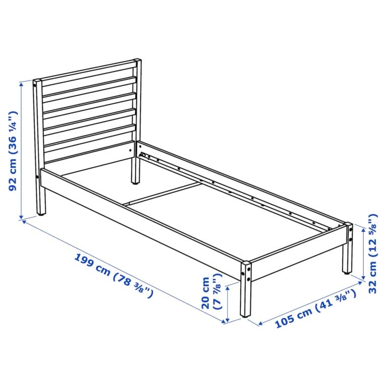 What Is The Size Of A Twin Bed Frame?
