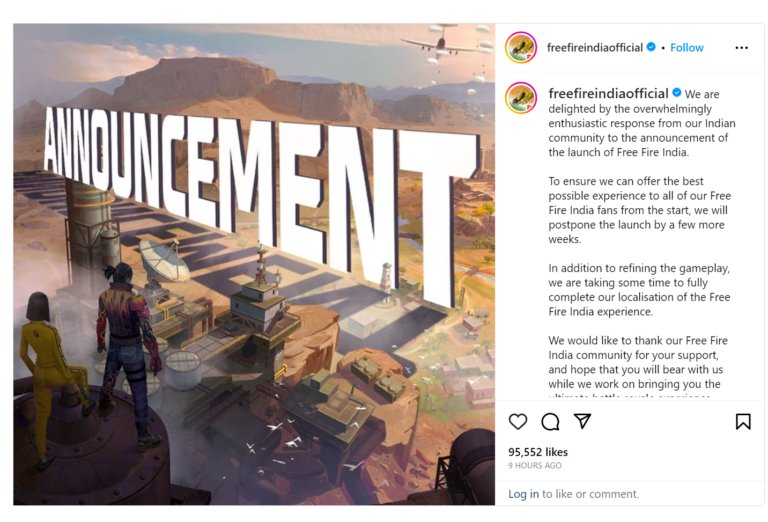 Free Fire India Launch Date Postponed: What You Need to Know