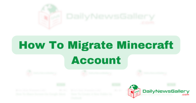 How To Migrate Minecraft Account