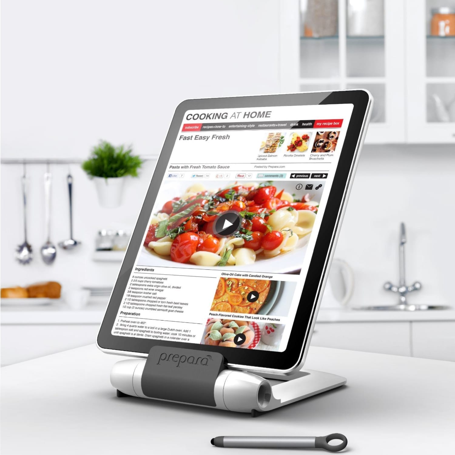 Is a Tablet Stand Suitable for Recipe Use in the Kitchen?