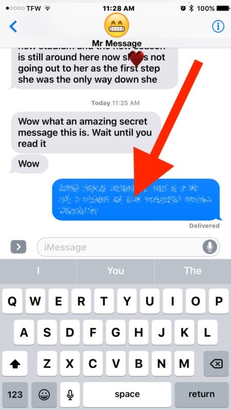 How to Blur Messages on Iphone?