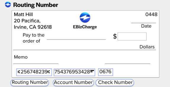 ACH routing numbers