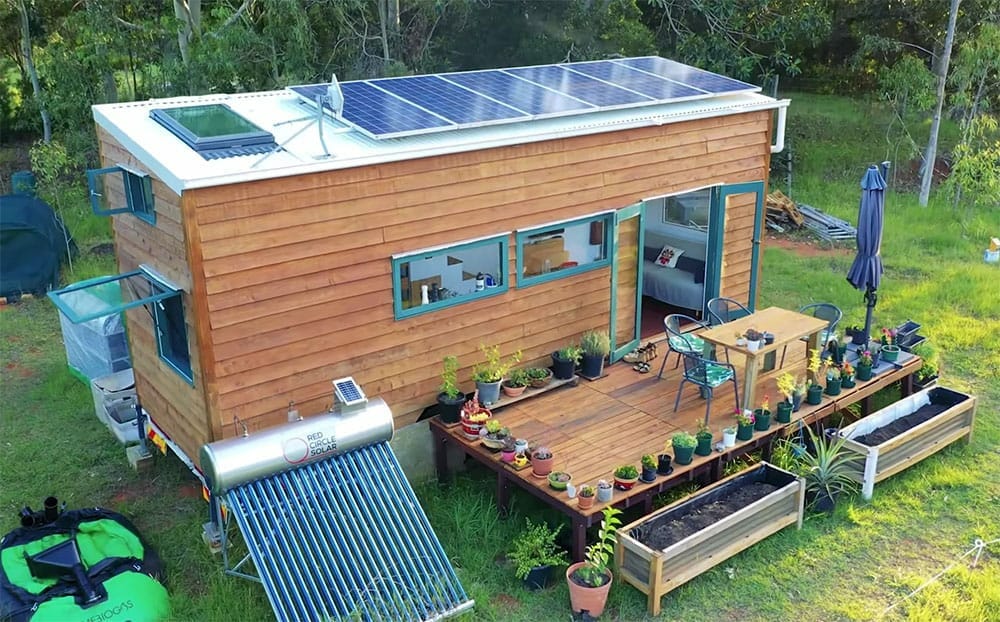 What's the experience of living off-grid in a tiny house?