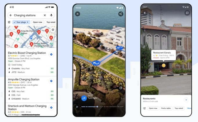 Google Maps AI Powered features