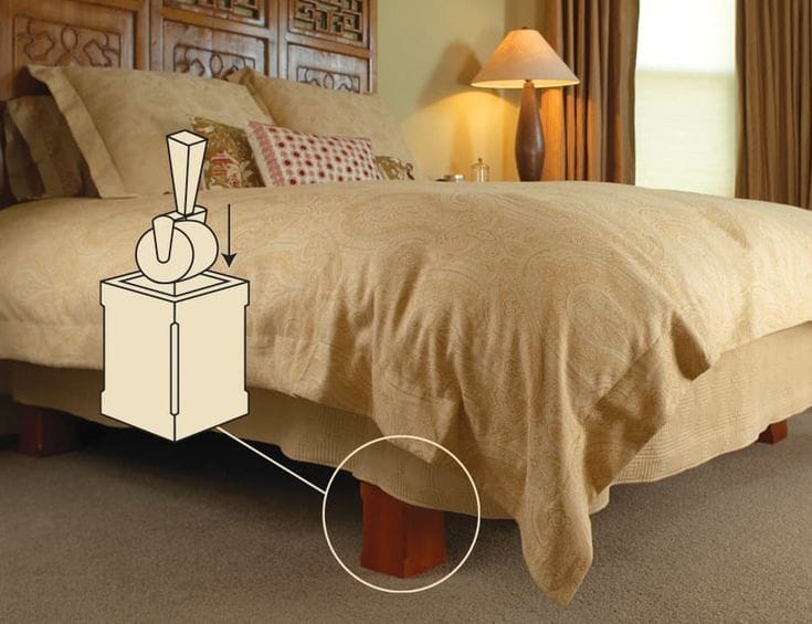 How to Hide Metal Bed Frame Legs?
