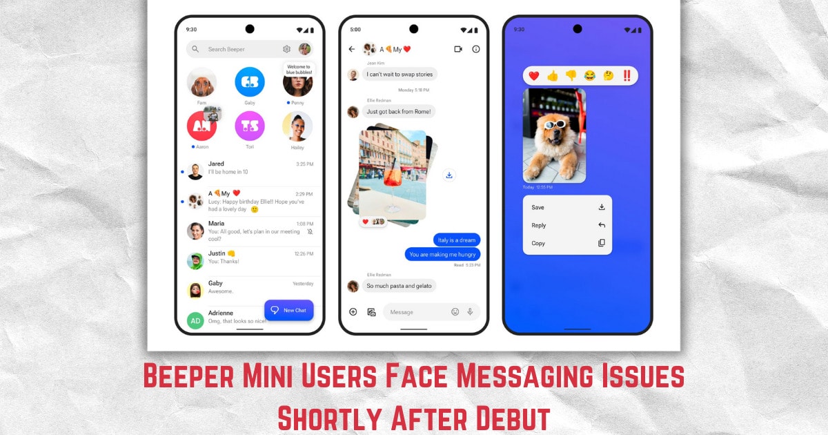 Beeper Mini Users Face Messaging Issues Shortly After Debut