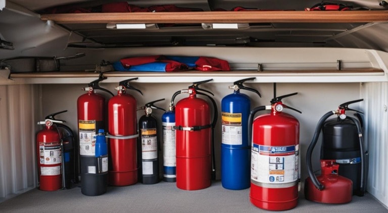 Where Should Fire Extinguishers Be Stored On A Boat?