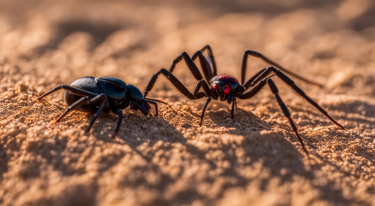 black widow spider vs scorpion
