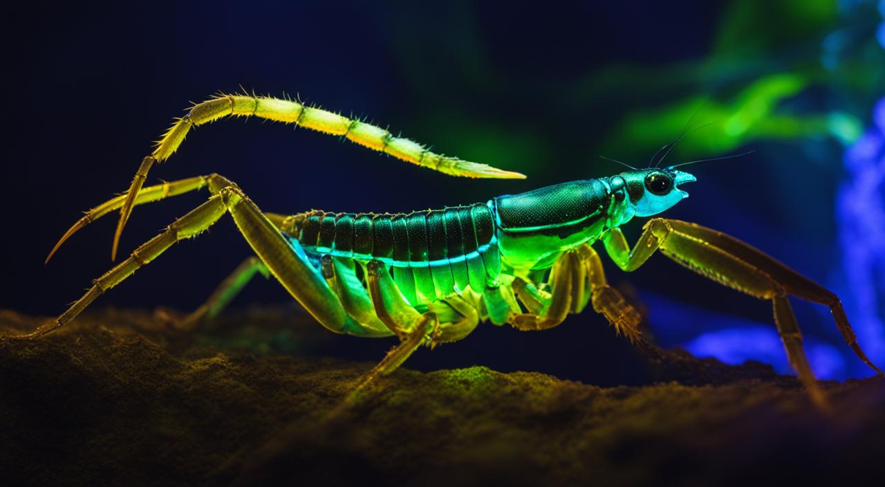 do scorpions glow under uv light