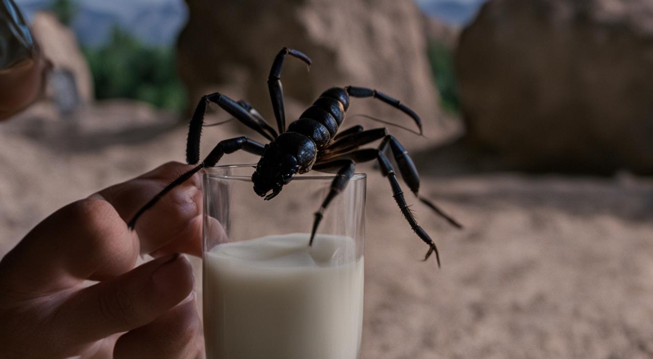 does drinking milk help with scorpion stings