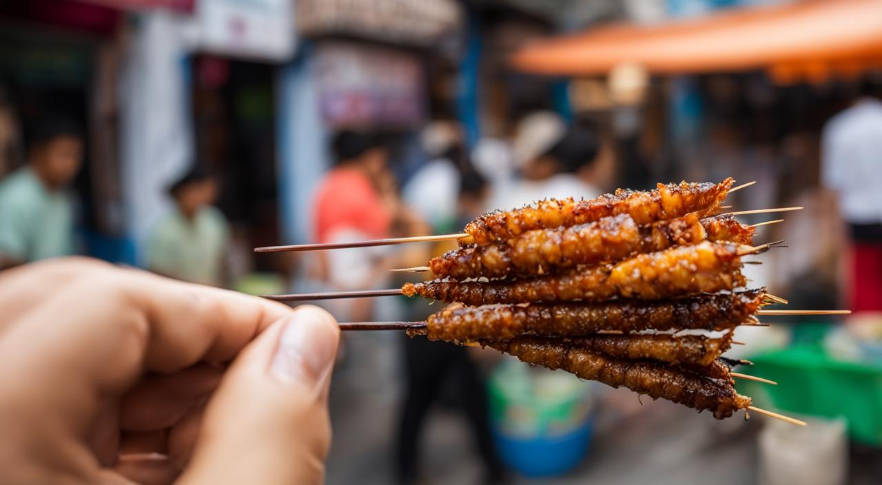 eating bugs in Thailand