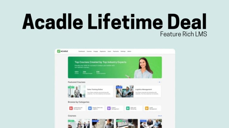 Acadle Lifetime Deal – Grab Feature-Rich LMS Plans