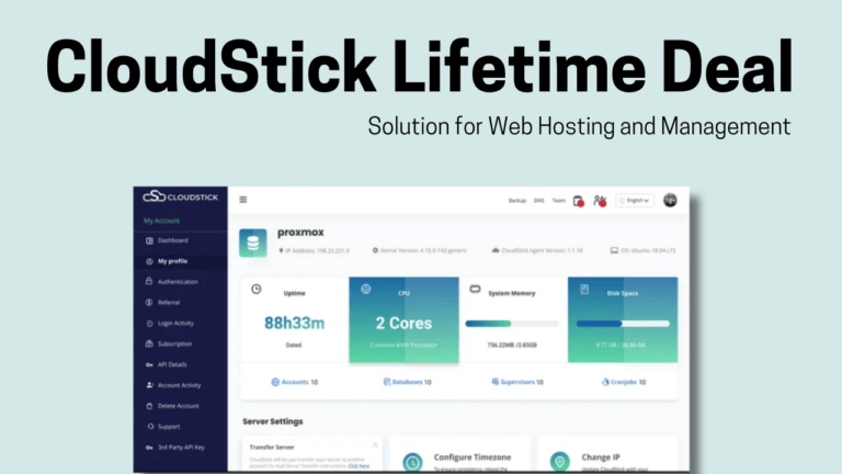 CloudStick Lifetime Deal – Solution for Web Hosting and Management